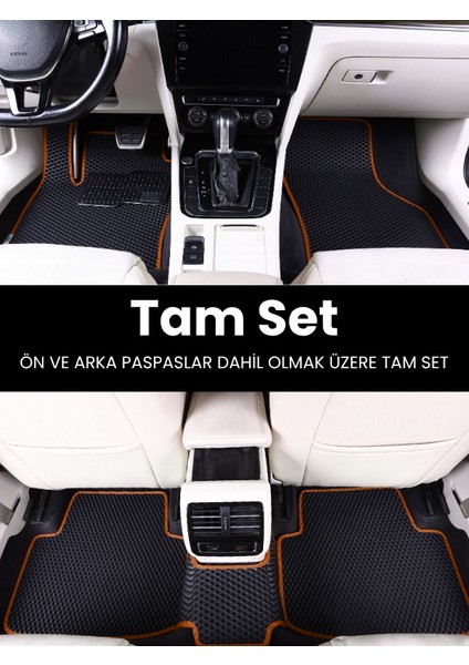 Ford-Focus 3 Hatchback (2011-2014) Uyumlu Eva Paspas Tam Set–araca Özel,su Geçirmez modelleri