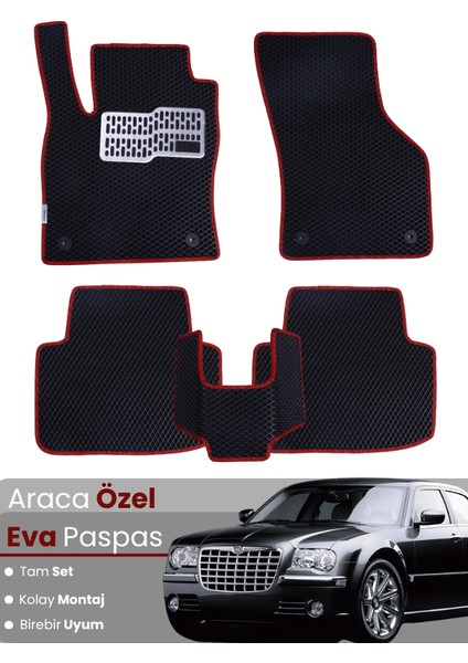 Chrysler 300C (2004-2011) Uyumlu Eva Paspas Tam Set–araca Özel,su Geçirmez,kolay Montaj