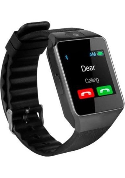 Siyah Bluetooth ve Sım Kartlı Akıllı Saat, Çok Fonksiyonlu ve Şık Tasarım fırsatları