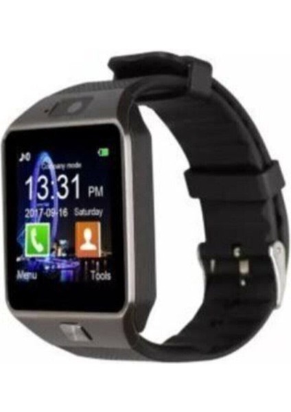 Siyah Bluetooth ve Sım Kartlı Akıllı Saat, Çok Fonksiyonlu ve Şık Tasarım indirimleri