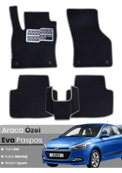 Hyundai I20 (2014-2020) Uyumlu Eva Paspas Tam Set–araca Özel,kolay Montaj,su Geçirmez