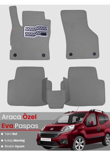 Fiat Fiorino Koltuklu (2007-2021) Uyumlu Eva Paspas Tam Set–araca Özel,su Geçirmez