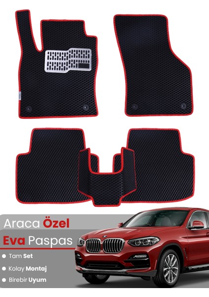 Bmw X4 F26 (2014-2019) Uyumlu Eva Paspas Tam Set–araca Özel,su Geçirmez,hızlı ve Kolay Montaj