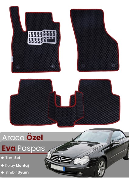 Mercedes Benz Clk Cabrio Coupe (2002-2009) Uyumlu Eva Paspas Tam Set – Araca Özel Tasarım