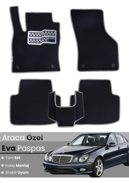Mercedes Benz E Serisi W211 (2002-2009) Uyumlu Eva Paspas Tam Set – Araca Özel Tasarım