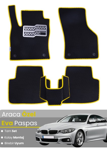 Bmw 4 Serisi F36 Xdrive (2014-2020) Uyumlu Eva Paspas Tam Set–araca Özel,su Geçirmez