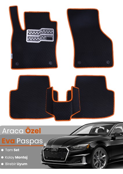 Audi A5 (2016-2025) Uyumlu Eva Paspas Tam Set–araca Özel,su Geçirmez,hızlı ve Kolay Montaj