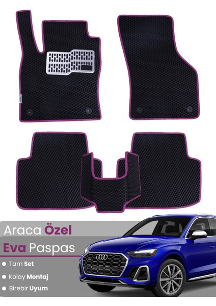 Audi Q5 (2017-2025) Uyumlu Eva Paspas Tam Set–araca Özel,su Geçirmez,hızlı ve Kolay Montaj
