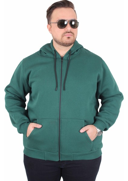 Büyük Beden Unisex Kapüşonlu 3ip Sweat 11701 Neftı