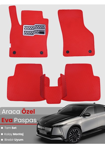 Citroen Ds4 (2021-2024) Uyumlu Eva Paspas Tam Set–araca Özel,su Geçirmez,kolay Montaj