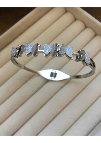 316L Silver Simli Kumlu Kelebek Model Çelik Kelepçe fiyatları