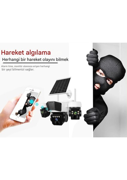 RX95G Solar Güvenlik Kamerası Türkçe 4g Sim Kartlı Ptz Hareketli Gece Görüşlü Güneş Panelli Kamera fırsatları