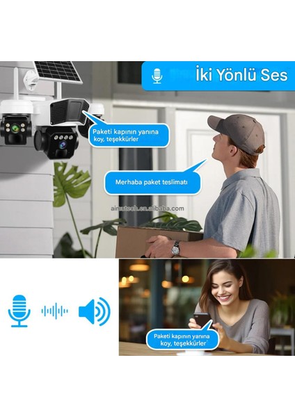 RX95G Solar Güvenlik Kamerası Türkçe 4g Sim Kartlı Ptz Hareketli Gece Görüşlü Güneş Panelli Kamera indirimleri