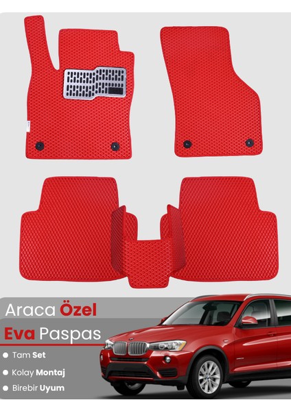Bmw X3 E83 (2003-2010) Uyumlu Eva Paspas Tam Set–araca Özel,su Geçirmez,hızlı ve Kolay Montaj