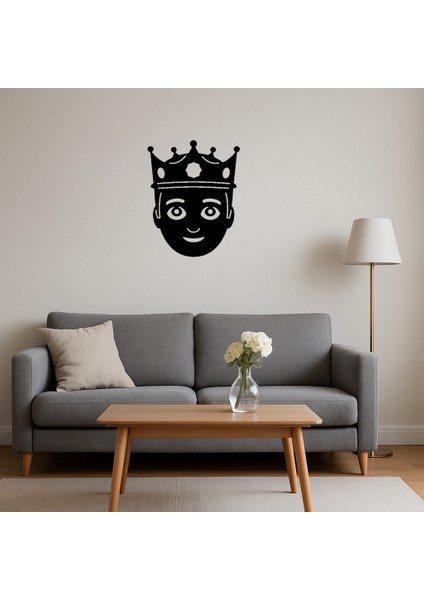 Prens Taçlı Emoji Dekoratif Tablo - BRF13910-6477 fırsatları