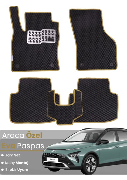 Hyundai Bayon (2021-2025) Uyumlu Eva Paspas Tam Set–araca Özel,kolay Montaj,su Geçirmez