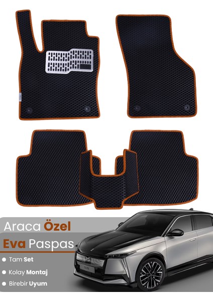 Citroen Ds4 (2021-2024) Uyumlu Eva Paspas Tam Set–araca Özel,su Geçirmez,kolay Montaj