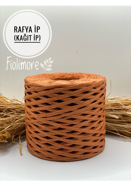 Rafya Ip (200 Gram) Kağıt Ip Çanta Ipi Şapka Ipi Terlik Ipi Supla Ipi Naturel Raffia