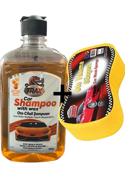 Oto Aromalı Cilalı Şampuanı + Oto Yıkama Süngeri fiyatları