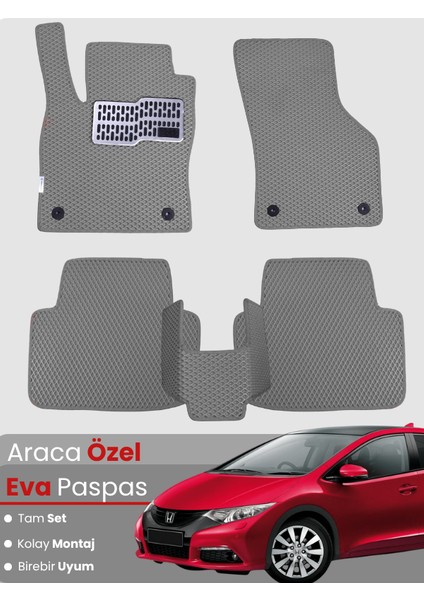 Honda Civic Fb/fg Hatchback (2012-2015) Uyumlu Eva Paspas Tam Set–araca Özel Tasarım