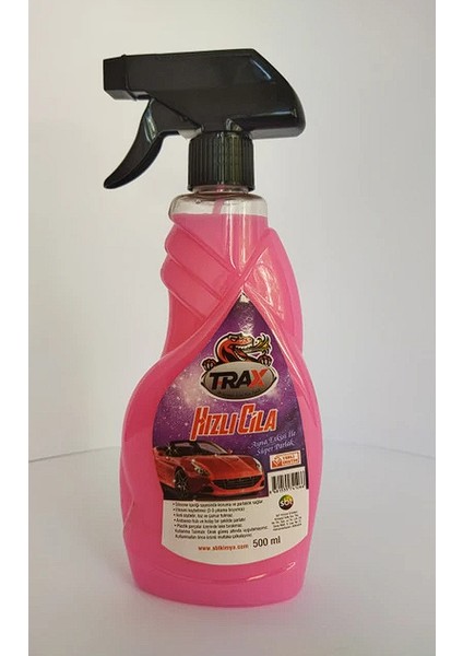 Trax Hızlı Cila Süper Etkili Araba Oto Cilası Muhteşem Parlaklık Üstün Koruma 500 ml modelleri