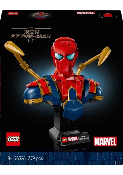Nessiworld LEGO Marvel Iron Örümcek Adam Büstü 76326 modelleri