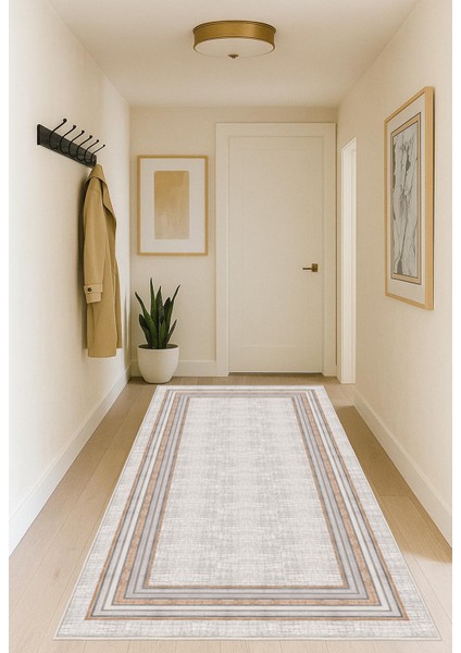 Krem Dijital Baskı Salon Halısı Kaymaz Tabanlı Yıkanabilir Halı Yolluk fiyatları