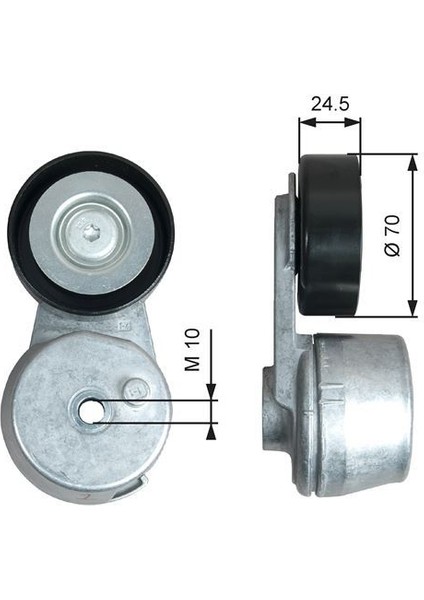 T39375 - Alternatör Gergi Rulmanı Kütüklü Astra K 15 22 Corsa E 14 19 Insıgnıa B 17 Mokka 16 20 Adam 14 18 1.0-1.4-1.5 B10XE-XFL-B14XE-B/D14XNT-B/D15SFL