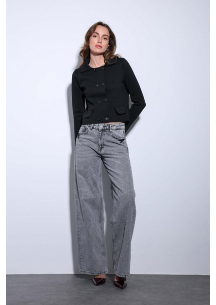 Siyah Kruvaze Kapama Kadın Triko Hırka fiyatları