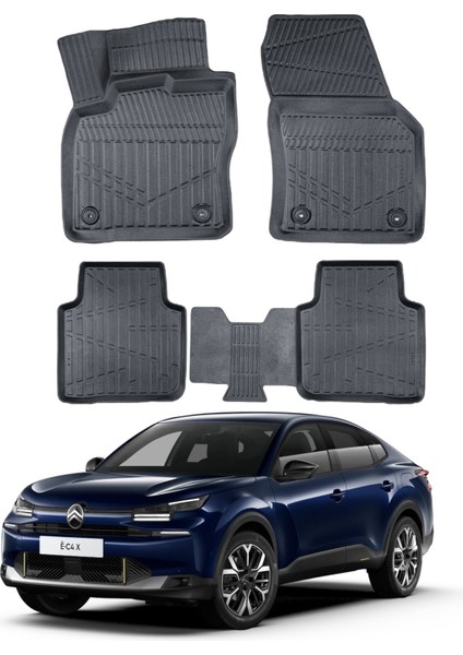 Citroen C4X Elektrikli 2023- Uyumlu Araca Özel Lüx 4d Paspas