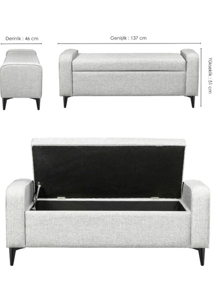 Imogene Depolama Alanlı Bench modelleri