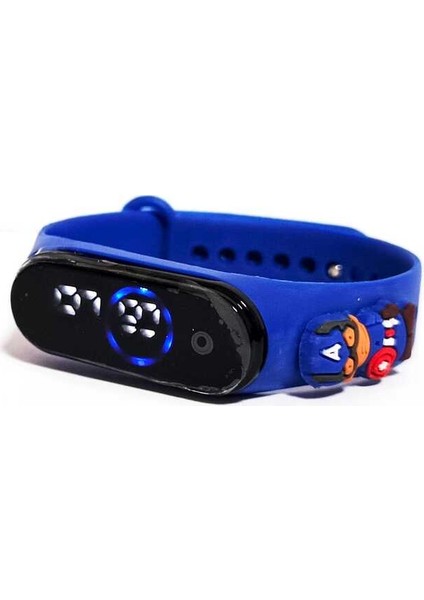 Çocuklar Için Renkli ve Şık Saat, Mavi Tonlarda Eğlenceli Tasarım