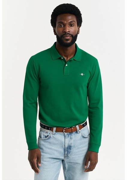 Polo Yaka Regular Uzun Kollu Sweatshirt