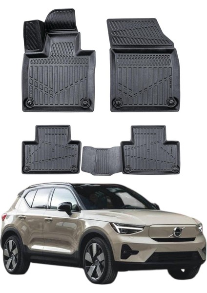 Volvo EX40 2024+ Uyumlu Araca Özel Lüx 4d Paspas