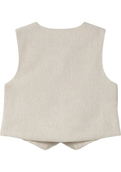 Erkek Bebek Çizgili Keten Yelek 1303 indirimleri