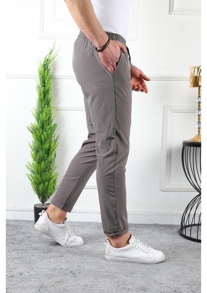 Erkek Double Paça Spor Likra Jogger