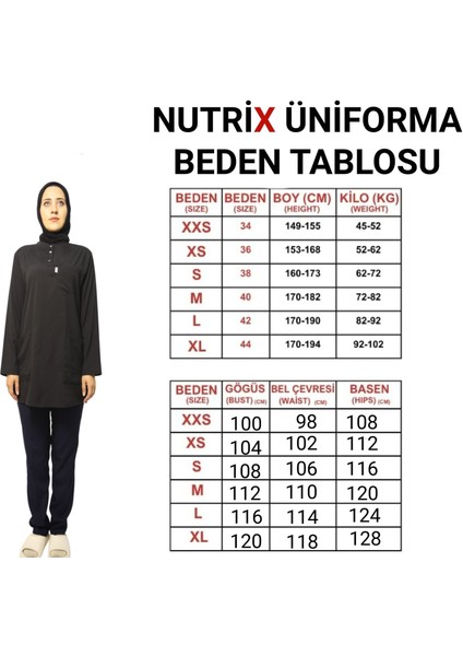 Tesettür Siyah Soft Likralı Hemşire ve Doktor Forması Takımı Hastane Üniforması indirimleri
