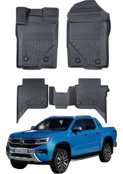 Volkswagen Amarok 2023- Uyumlu Araca Özel Lüx 3D Paspas