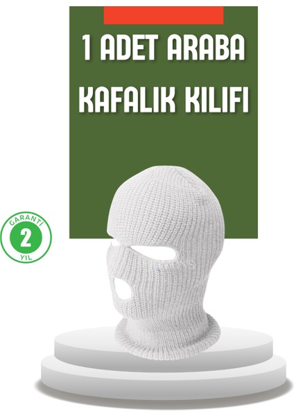 Sepetim Kışlık Araç Koltuk Başlık Koruyucu Komik Maske Tasarımlı