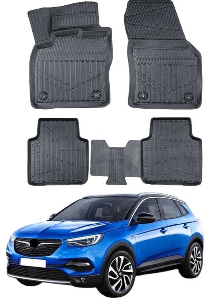 Opel Grandland x 2017 Uyumlu Araca Özel Lüx 4d Paspas
