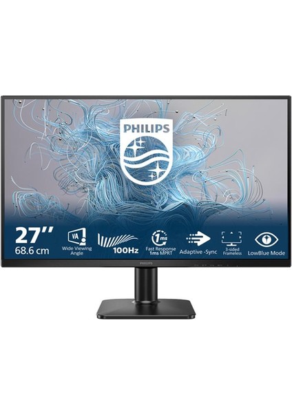 Hello Papana 27 Phılıps 27E2N1100L/00 1ms 100MHZ 1xvga 1xhdmı Fhd 1920X1080 Vesa Siyah