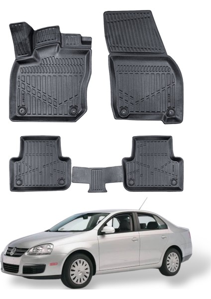 Volkswagen Jetta 2008-2010 Uyumlu Araca Özel Lüx 4d Paspas