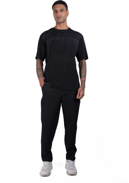 Erkek Kısa Kollu Siyah Renkli Baskılı Modelli, Regular Fit Pamuklu T-Shirt modelleri