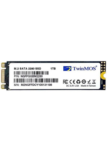 Hello Papana 1 Tb Twınmos M.2 2280 Sata3 580/550 NGFFGGBM2280