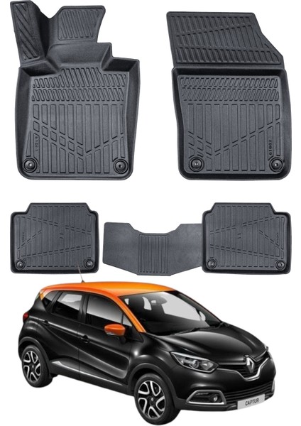 Renault Captur 2013-2019 Uyumlu Araca Özel Lüx 4d Paspas