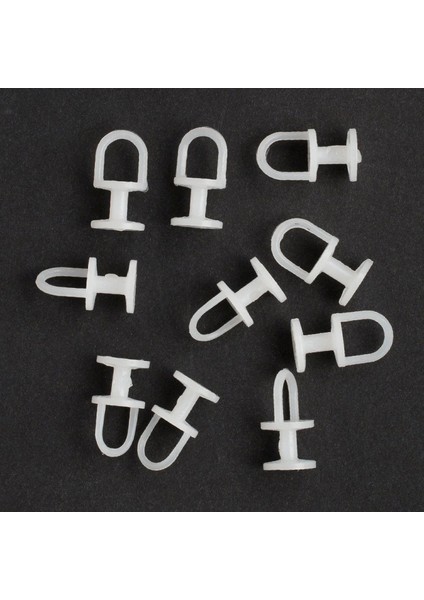 Loren Perde Düğmesi 10 Adet Yuvarlak Tabanlı