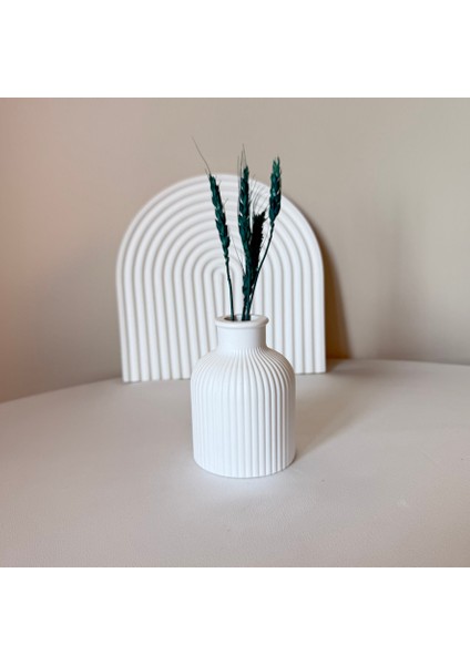 Modern Ribanalı Mini Vazolar | Pastel ve Canlı Renk Seçenekleri | Ev Dekorasyon