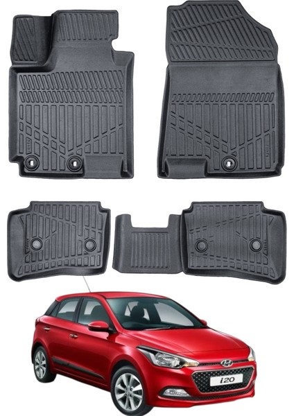 Hyundai I20 2014-2020 Uyumlu Araca Özel Lüx 4d Paspas