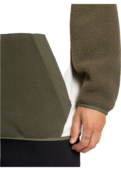 Ocean View Mix Up Hoody Erkek Yeşil Polar