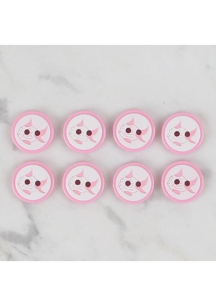 Loren Crafts Pembe 8 Li Balık Düğme - 571 fiyatları